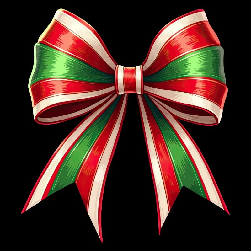 Weihnachtsgeschenk mit Zuckerrohrschleife