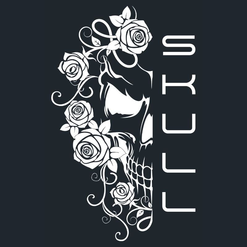 Skull Roses Skull