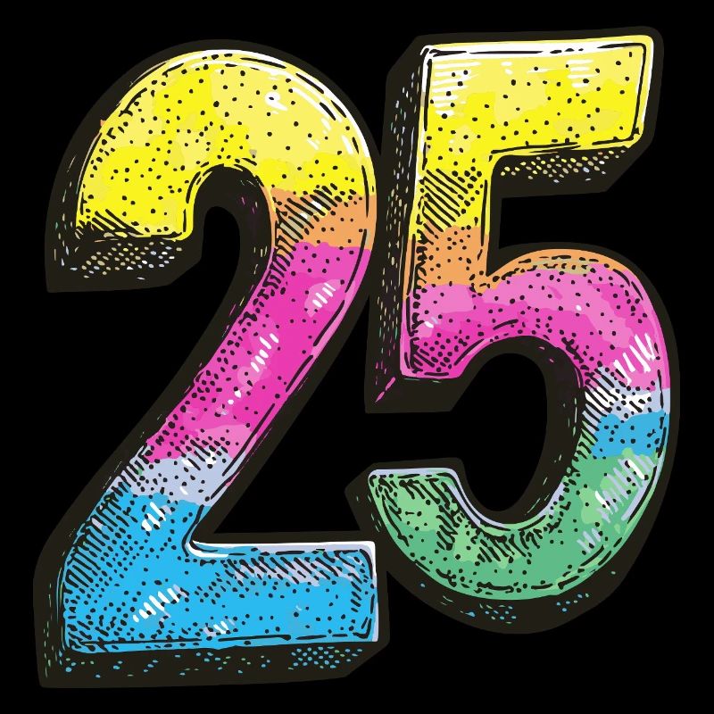 25 Zahl Comic