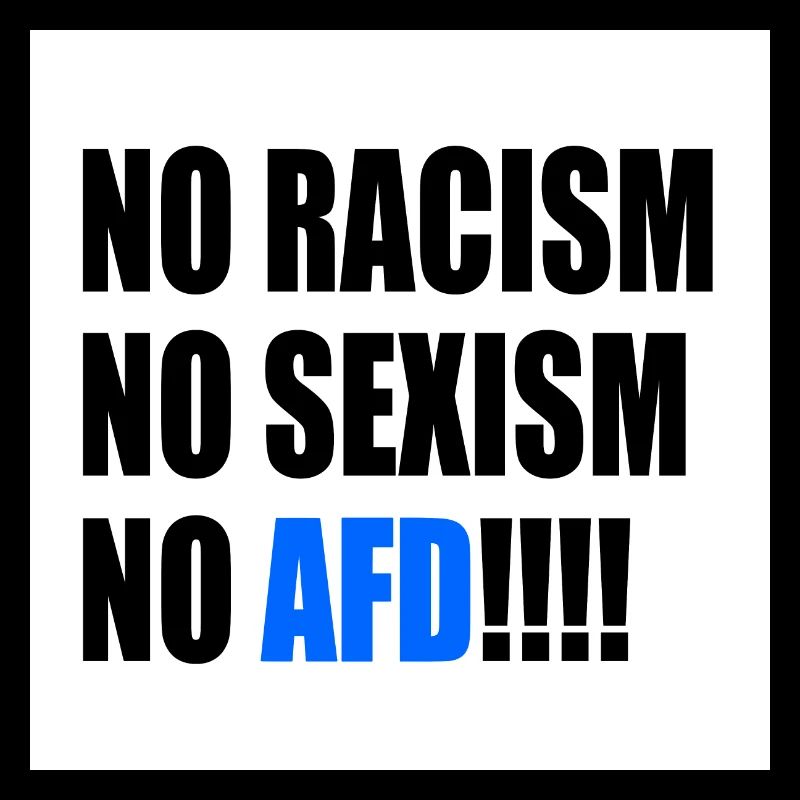 Pas de racisme, pas de sexisme, pas d’AfD
