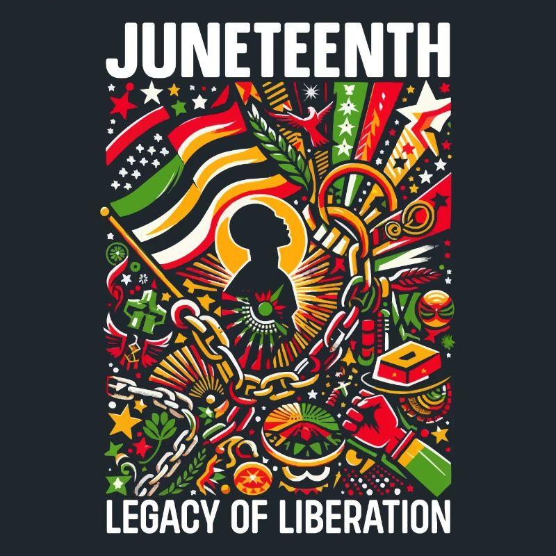 Juneteenth 1865 Liberté Afro-Américain Noir