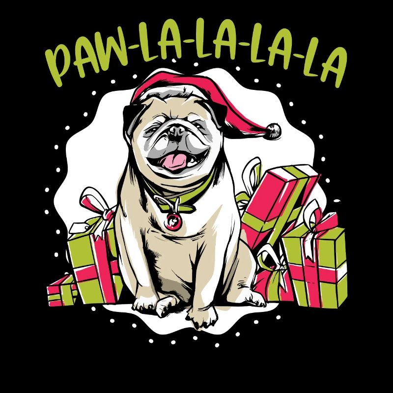 Chien Noël Noël Temps Père Noël