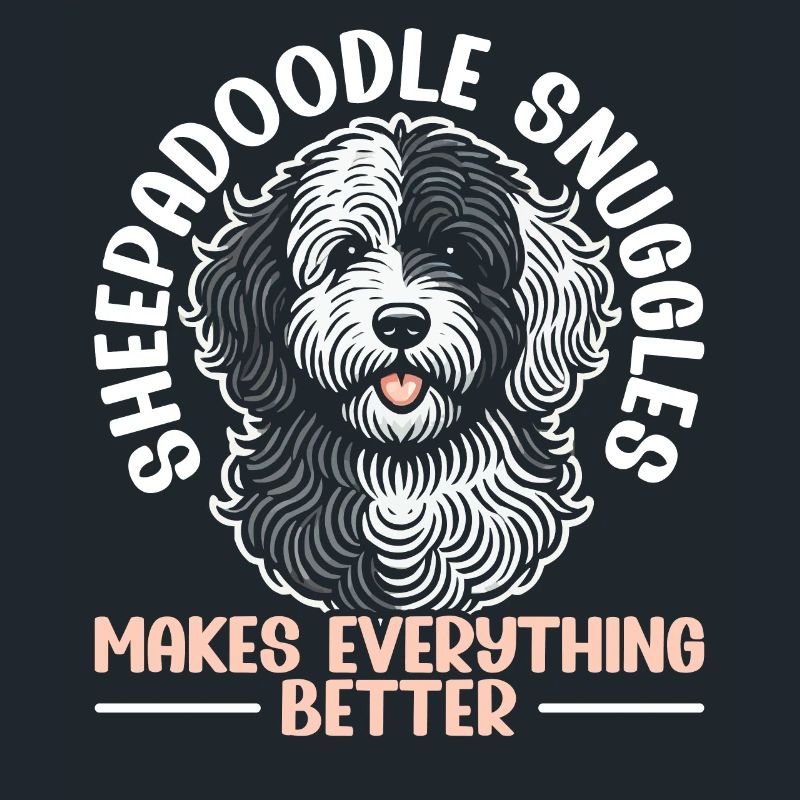 Chien Sheepadoodle mignon
