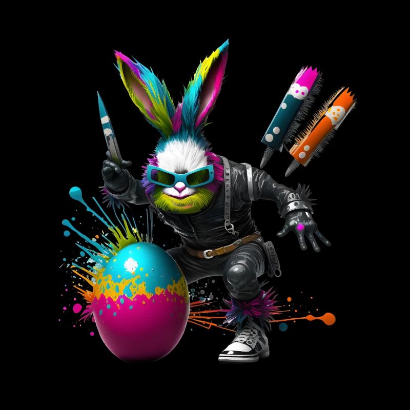 Future Technology Easter with Easter Egg