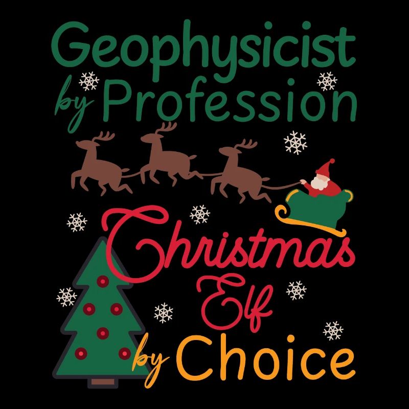 Geophysicist Weihnachten xmas Elf Geophysik