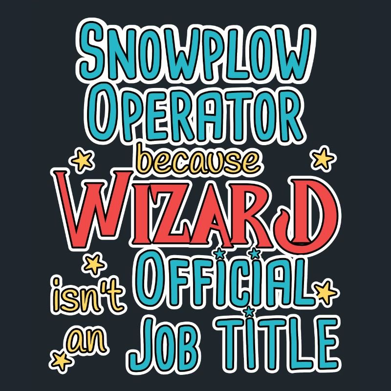 Snowplow Operator Wizard Schneepflugfahrer