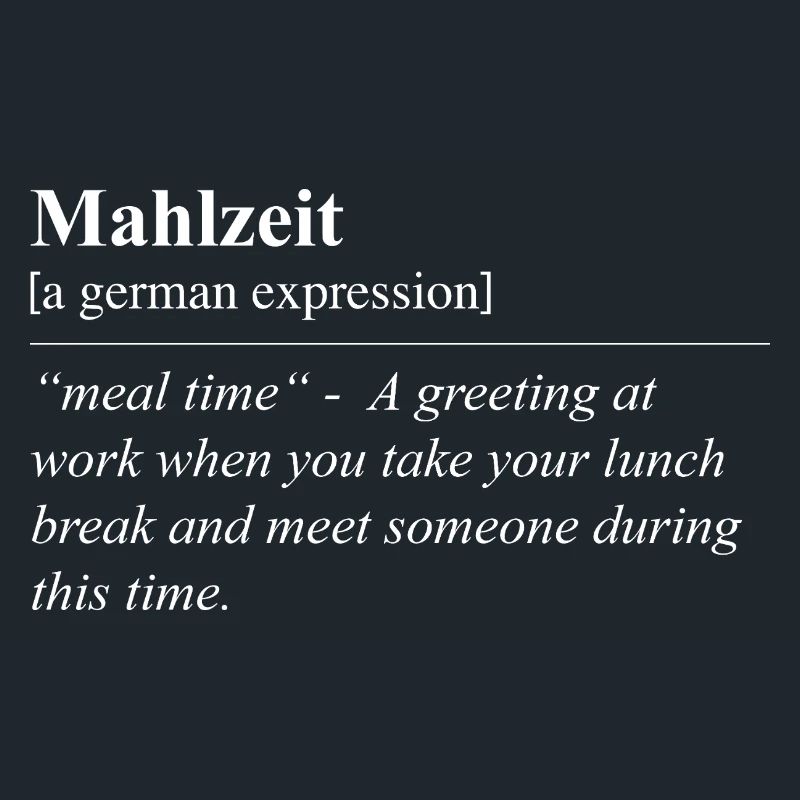 Repas Idiome allemand drôle