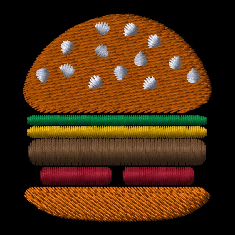 Burger bestickt
