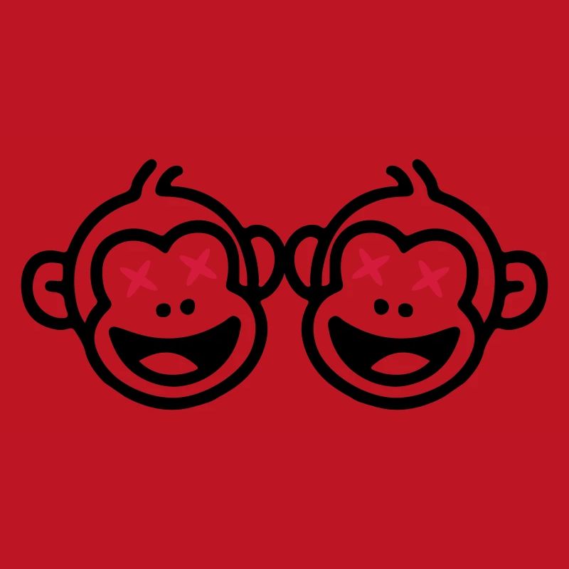 Équipe de singes drôle