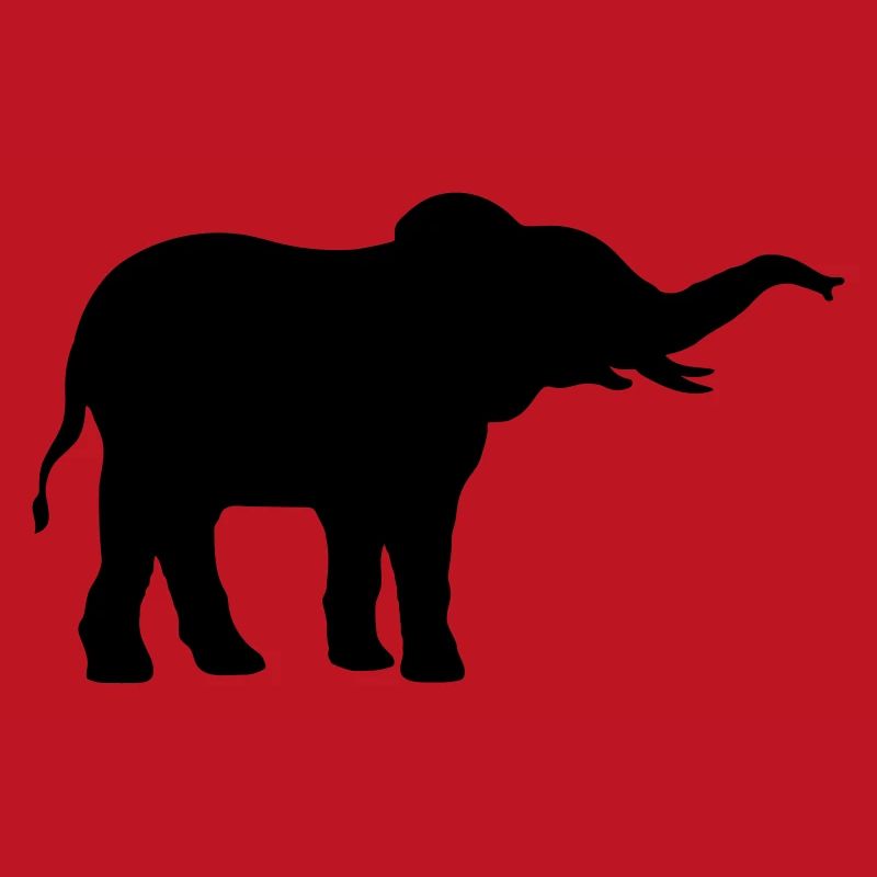 Conception de silhouette cool d’éléphant