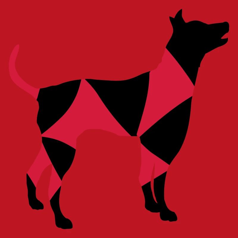 Big Dog Silhouette Cool Pattern