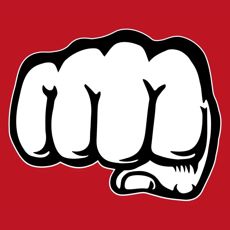 Fist hand icon front