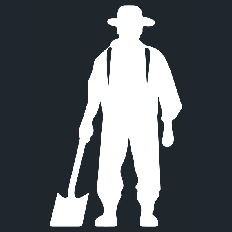 Silhouette de fermier Bauer