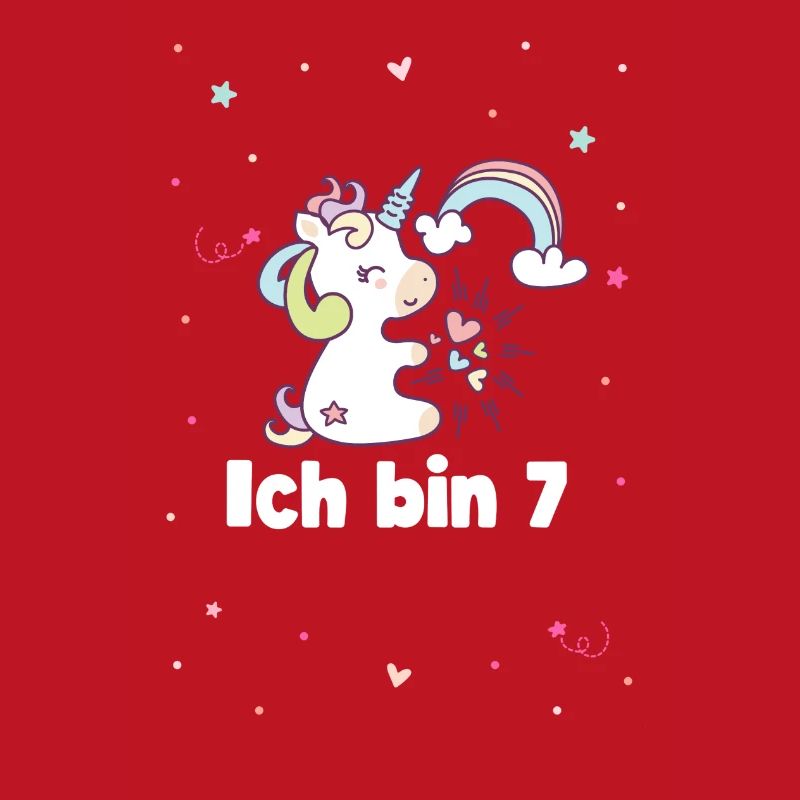Ich bin 7 Mädchen Einhorn