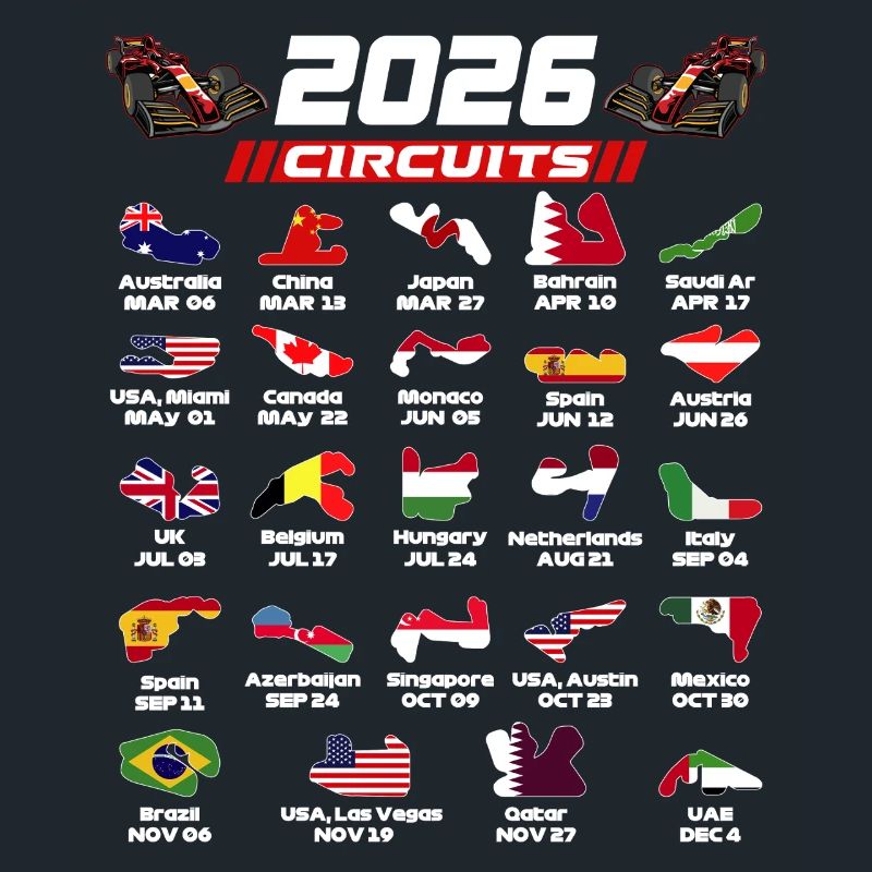 Formula 2026 Circuits for True Formula Fans