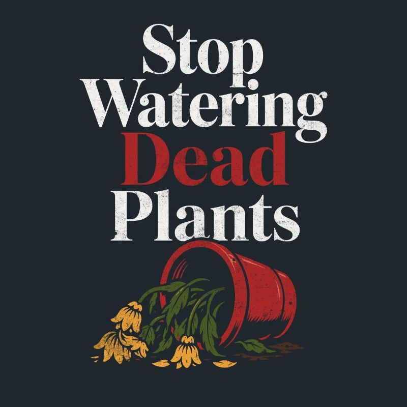 Stops watering dead plants