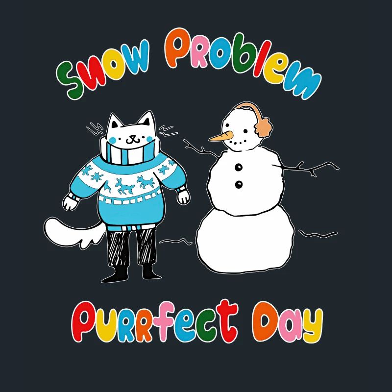 Snow problem Purrfect day