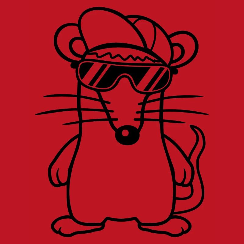 Mouse Sunglasses Cool Cappy Cap Hat Teens