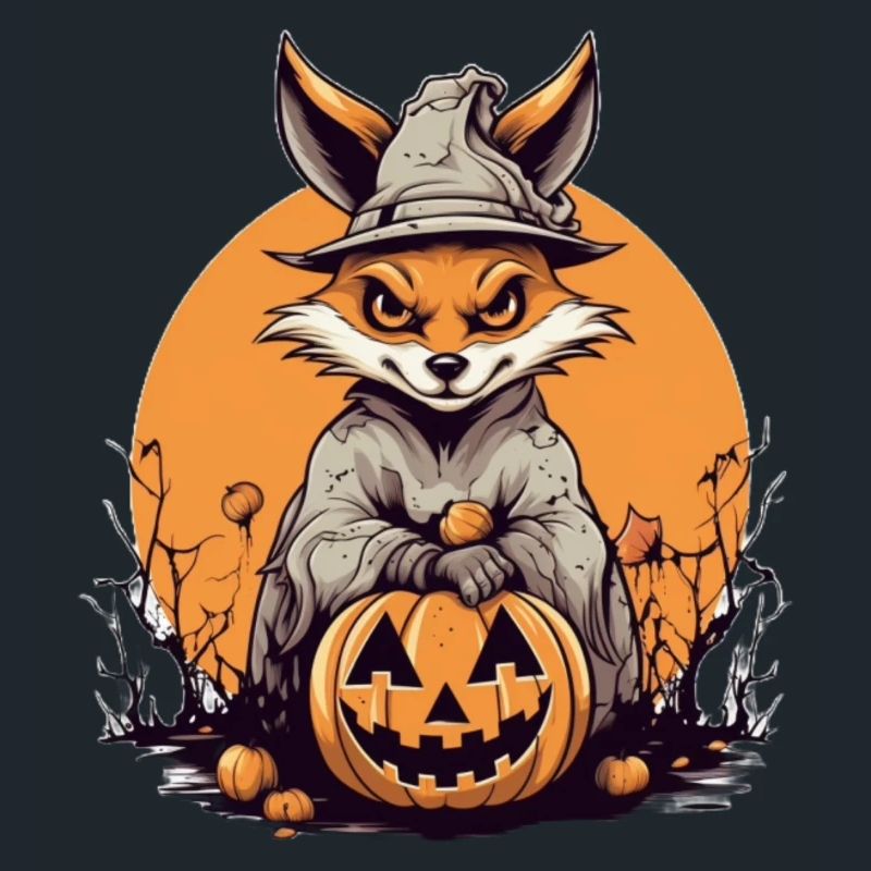 Grim Fox in the Witch's Forest