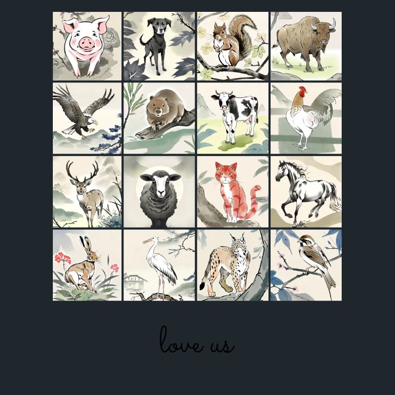Liebe uns Collage
