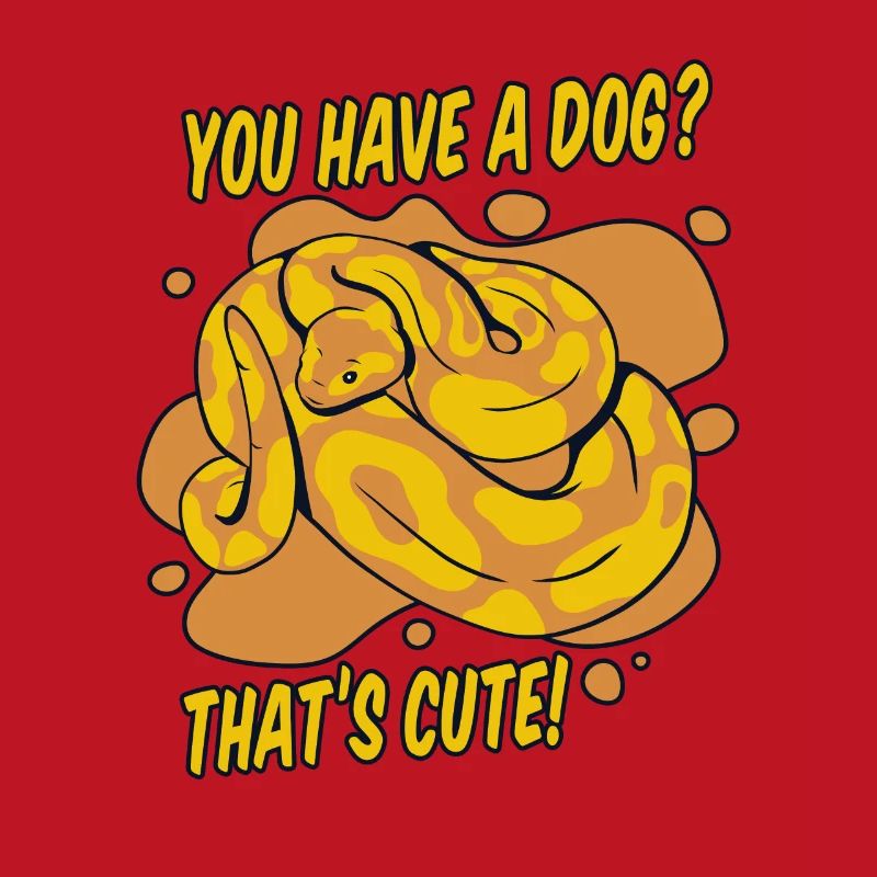 Vous avez un chien mignon Python serpent banane