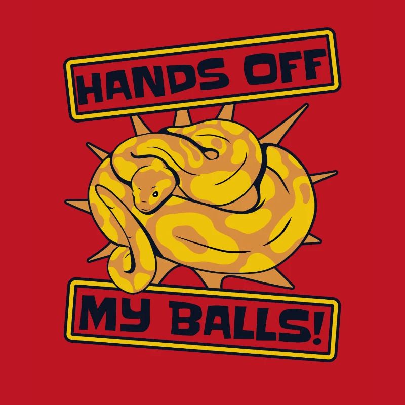 Ne touche pas à mes couilles Python Snake Banana Ball