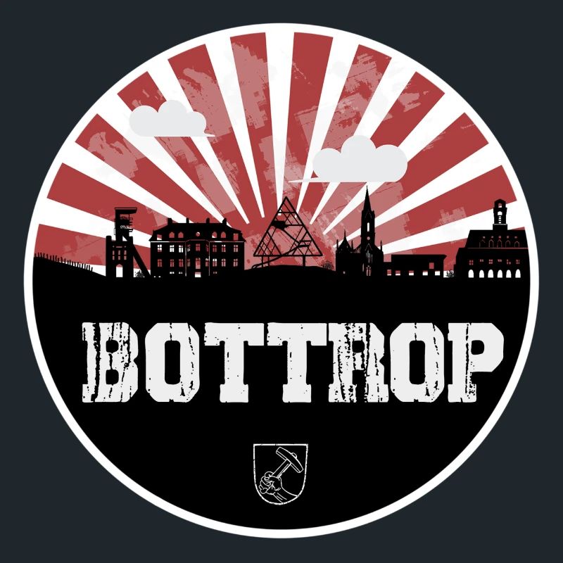 Bottrop Skyline Rouge & Blanc