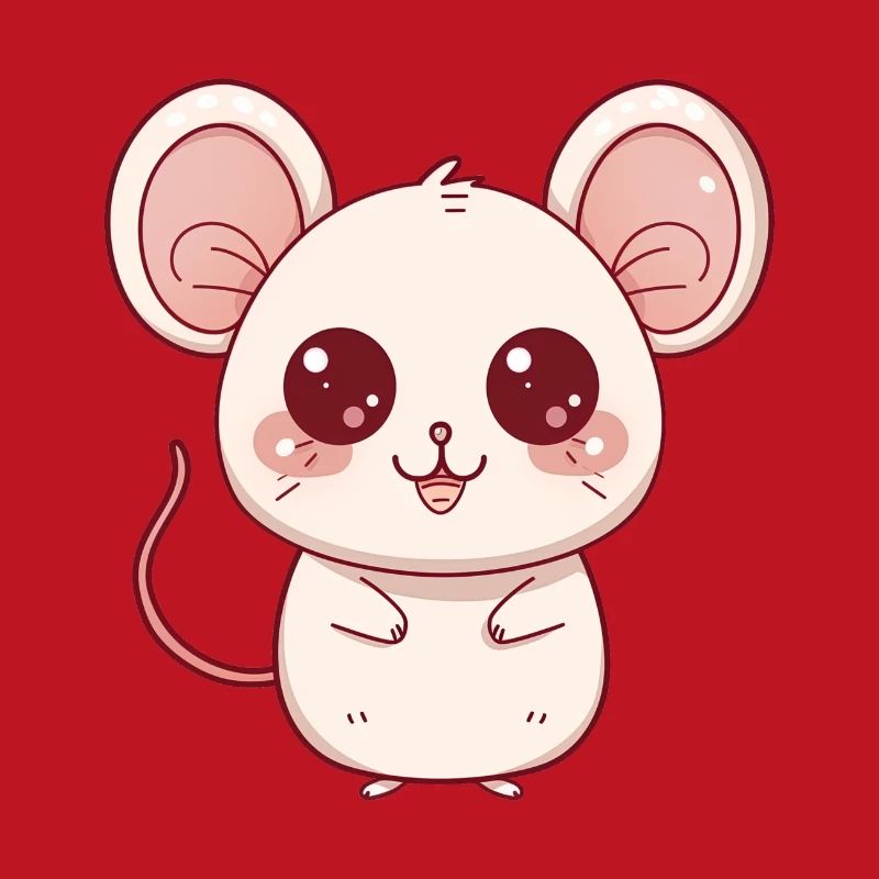 Mouse Gift Child, Chibi Style Mouse