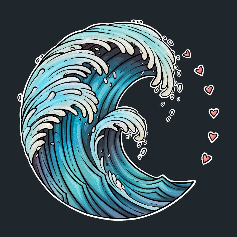 Dynamic Wave Art Illustration