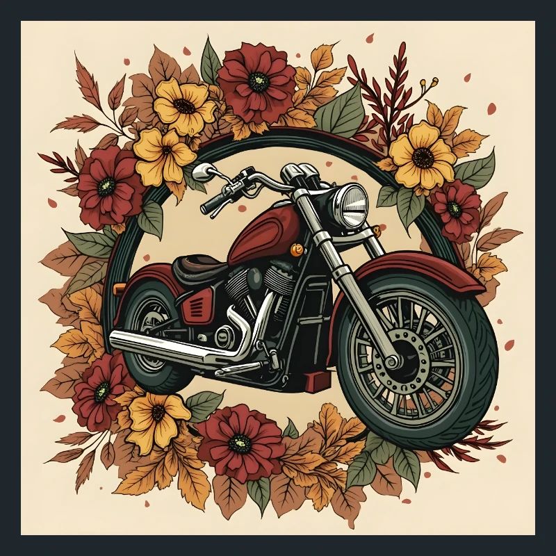 Roue de fleurs d’impression en bloc