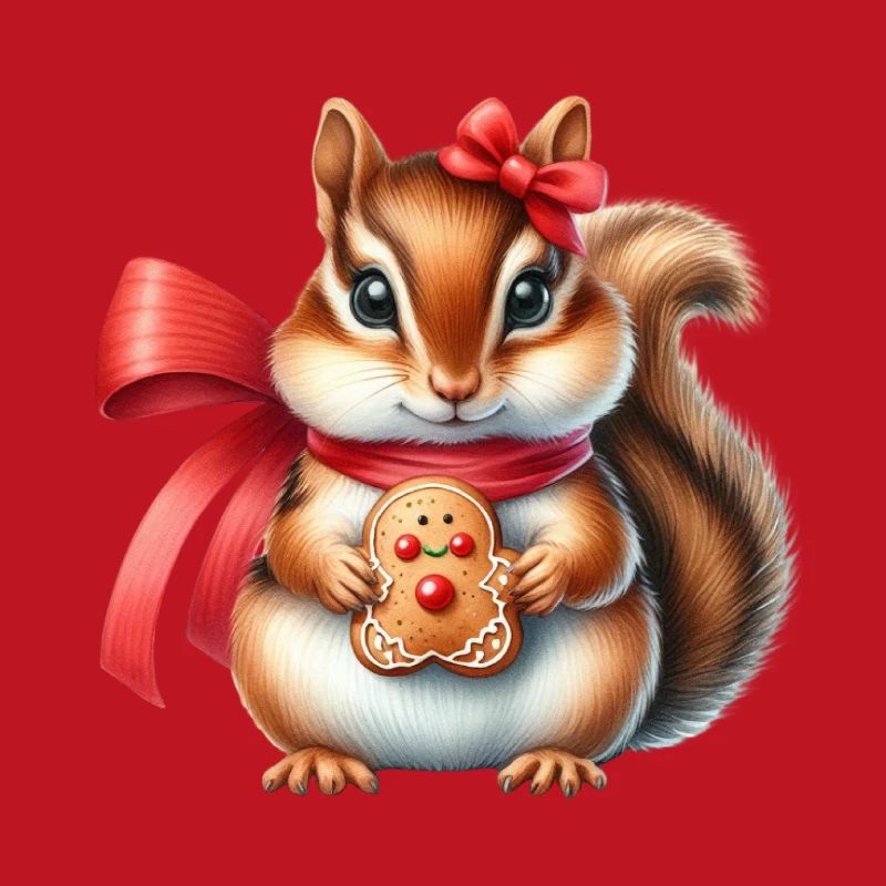 Ingwer-Eichhörnchen mit Keks