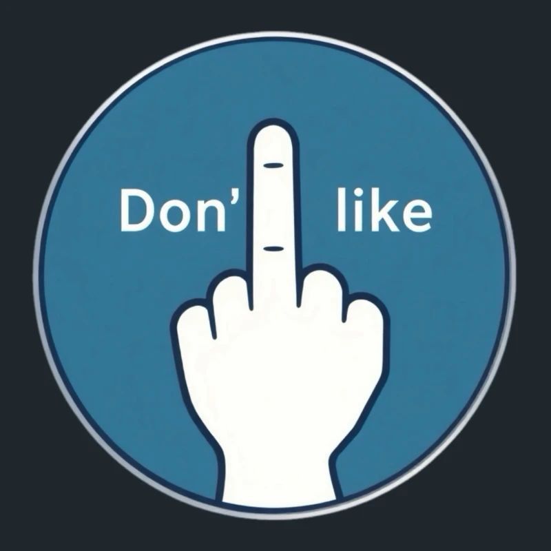 No Thanks Middle Finger Design