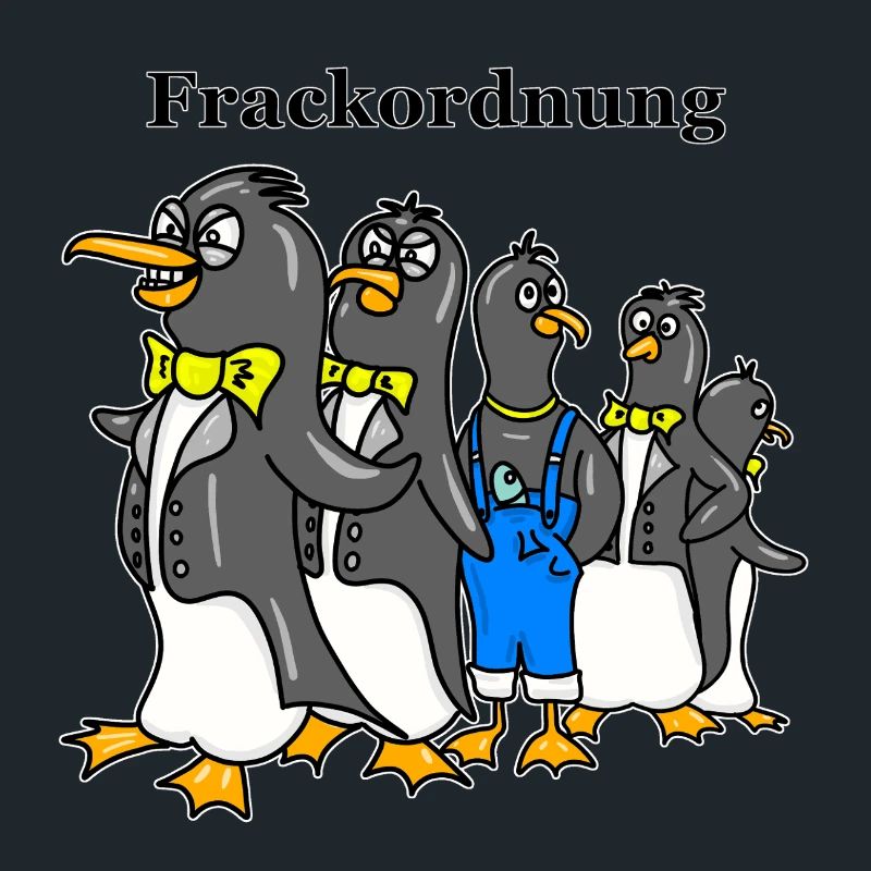 Ordre du vestige de queue-de-pie - Dessin animé drôle de Pingouin