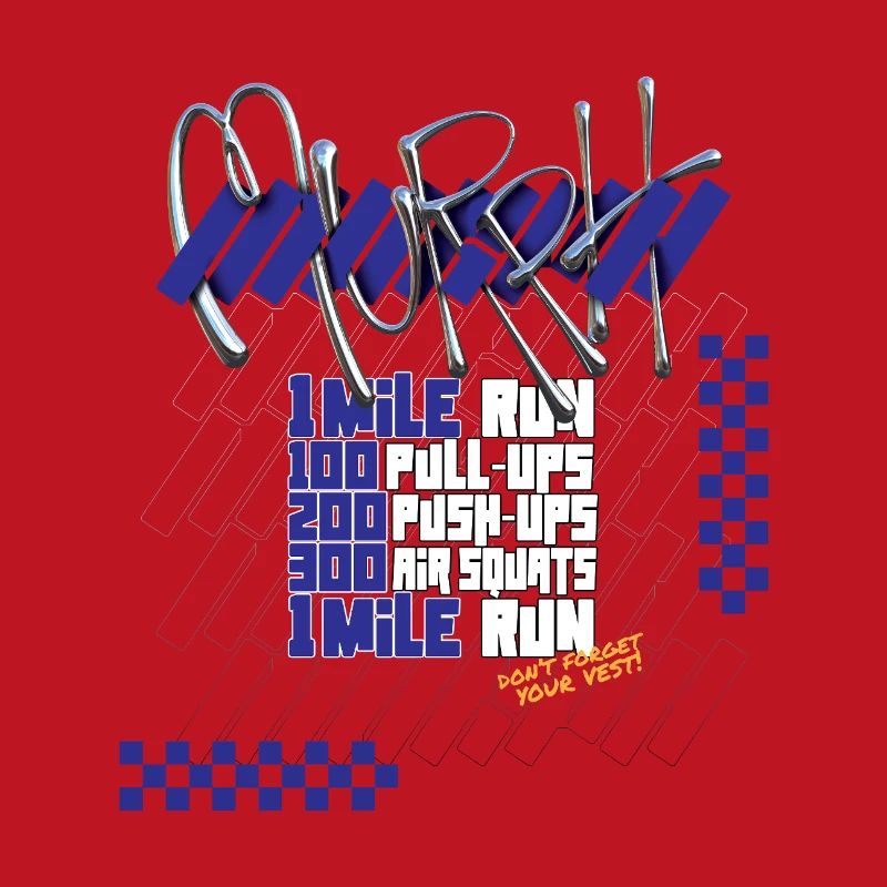 Murph Hero WOD CrossTraining light graphic version
