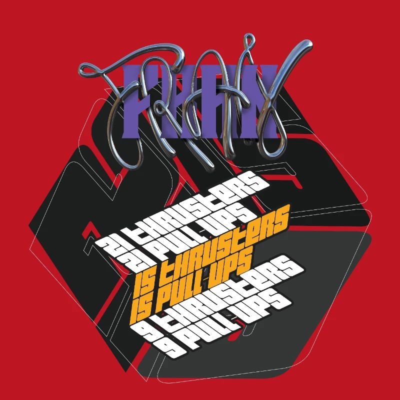 Fran Hero WOD Cross Training dark graphic version graphic
