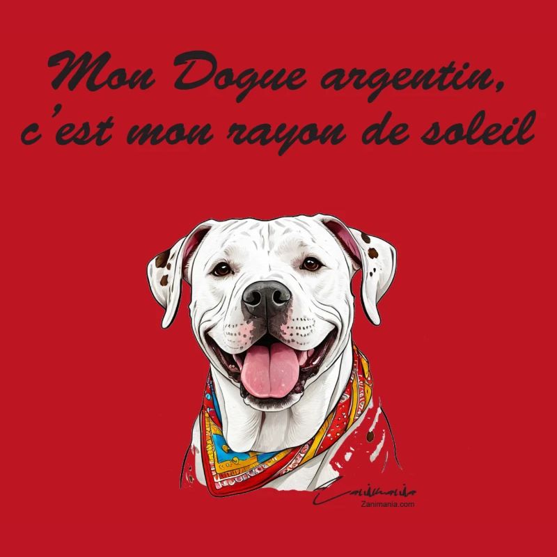 Dogue argentin rayon de soleil