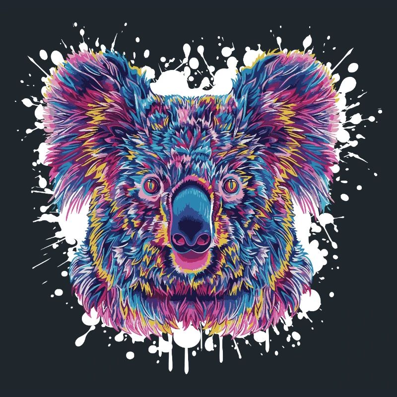 Koala Farbklecks