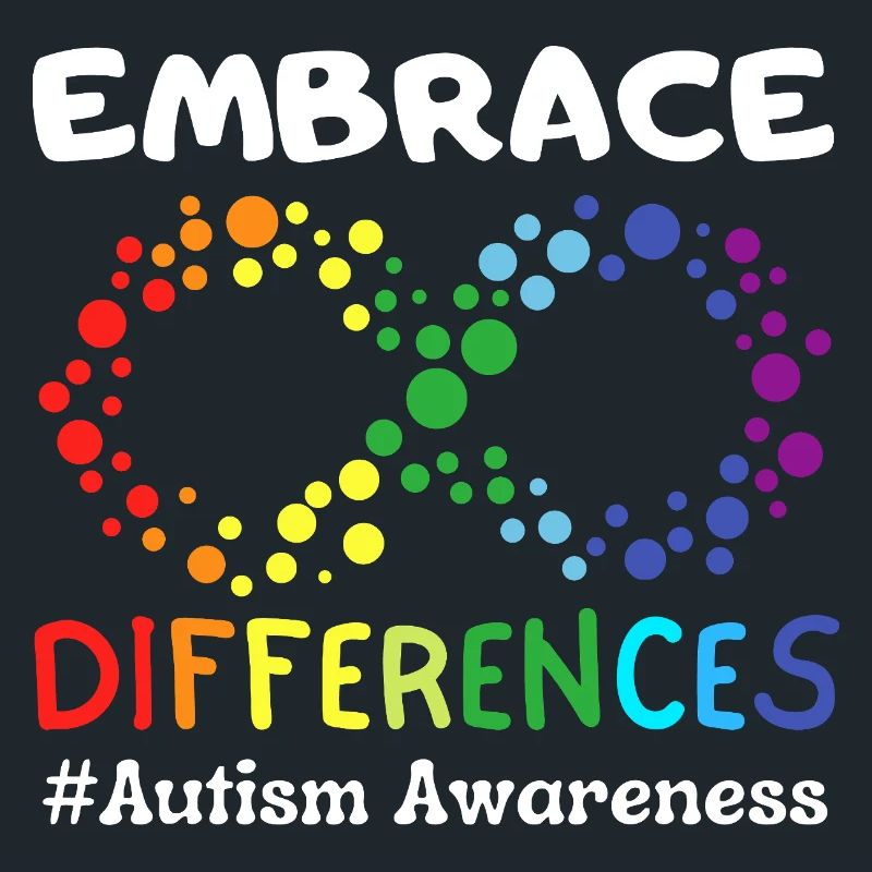 Embrace Differences Autism Awareness Infinity
