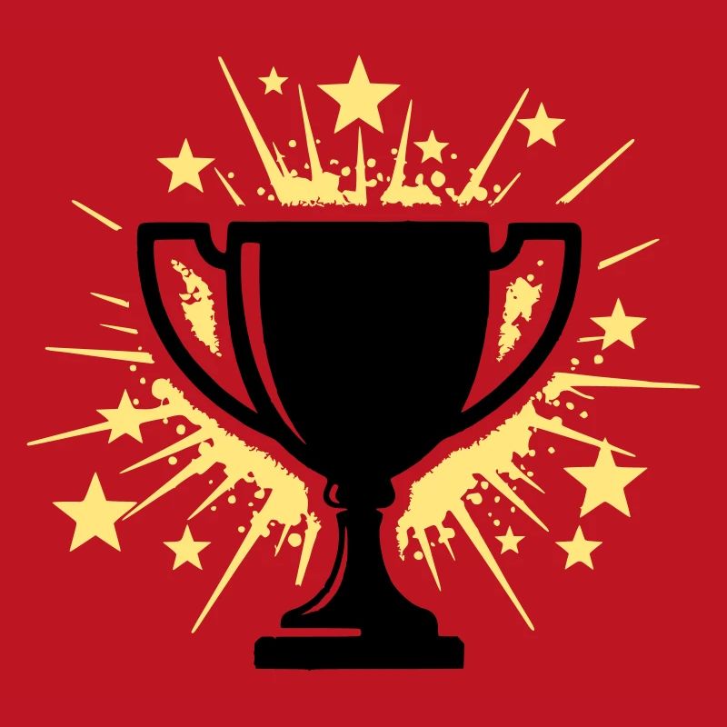 Pokal Sieger Trophäe Sterne