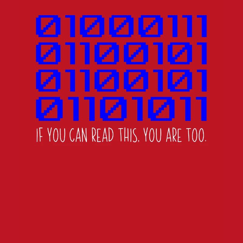 Funny Coder Binary Code Programmer Développeur