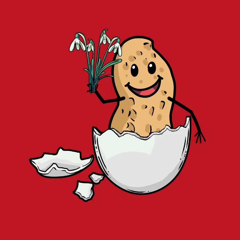 Easter Peanut Spring Easter Egg Flora Eggshell
