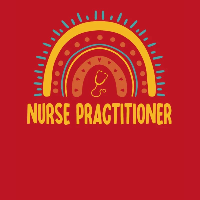 Krankenschwester Practitioner Boho Rainbow