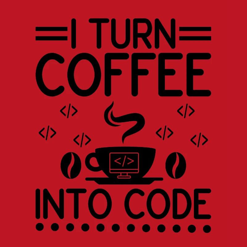 Kaffee-Codierung Programmierer Programmierer Entwickler Nerd Coff