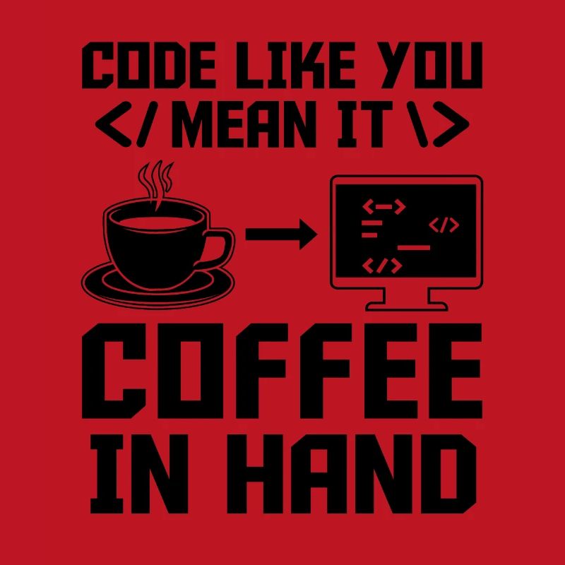 Kaffee-Codierung Programmierer Programmierer Entwickler Nerd Coff