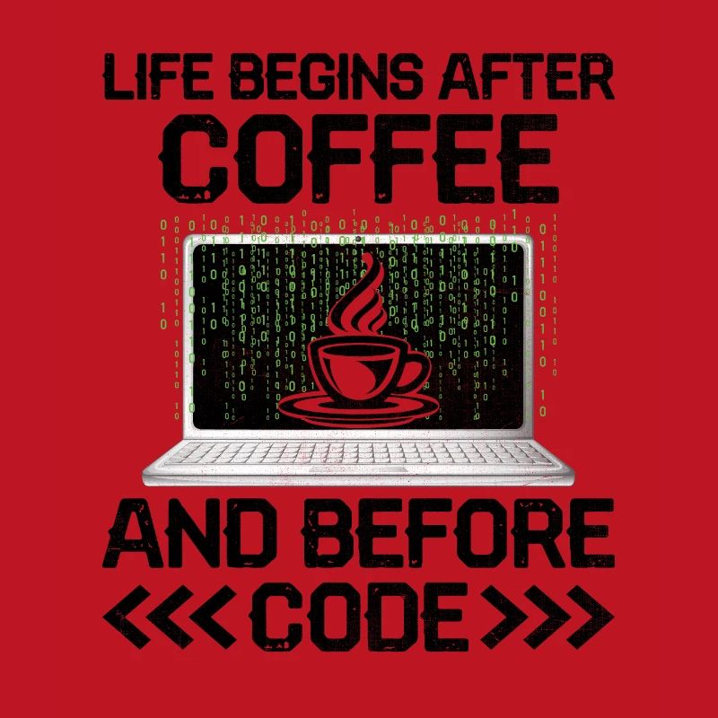 Kaffee-Codierung Programmierer Programmierer Entwickler Nerd Coff