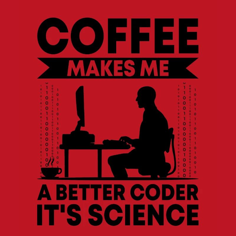 Kaffee-Codierung Programmierer Programmierer Entwickler Nerd Coff