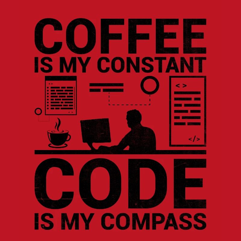 Kaffee-Codierung Programmierer Programmierer Entwickler Nerd Coff