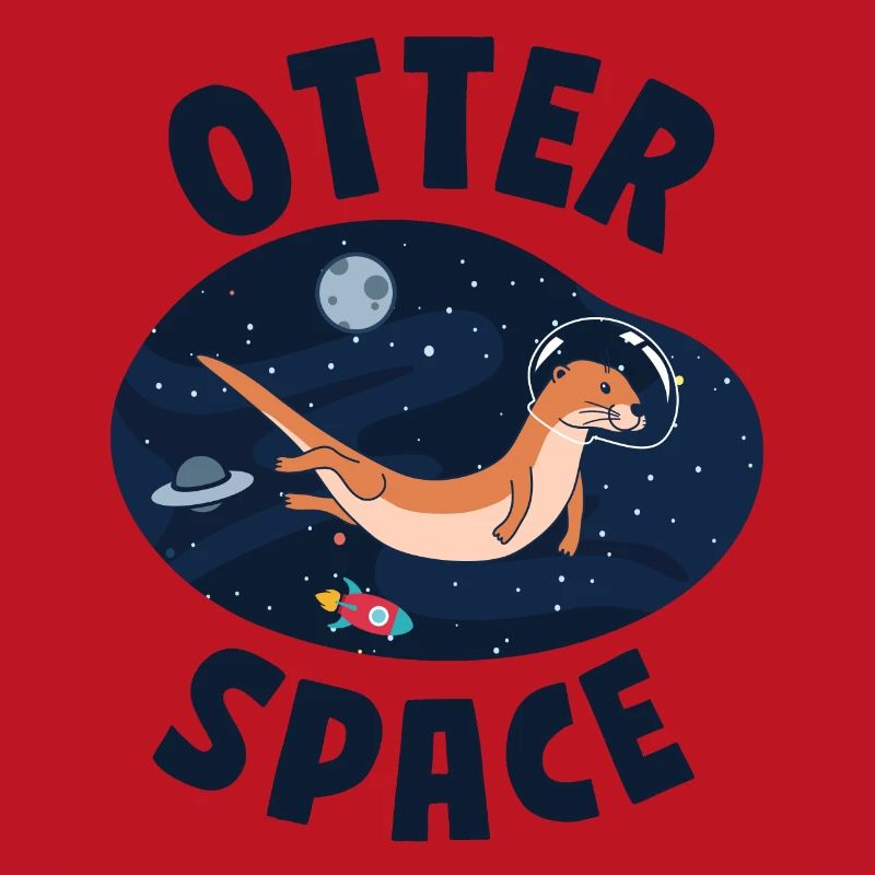 Otter Pun Astronaute des sciences de l’espace