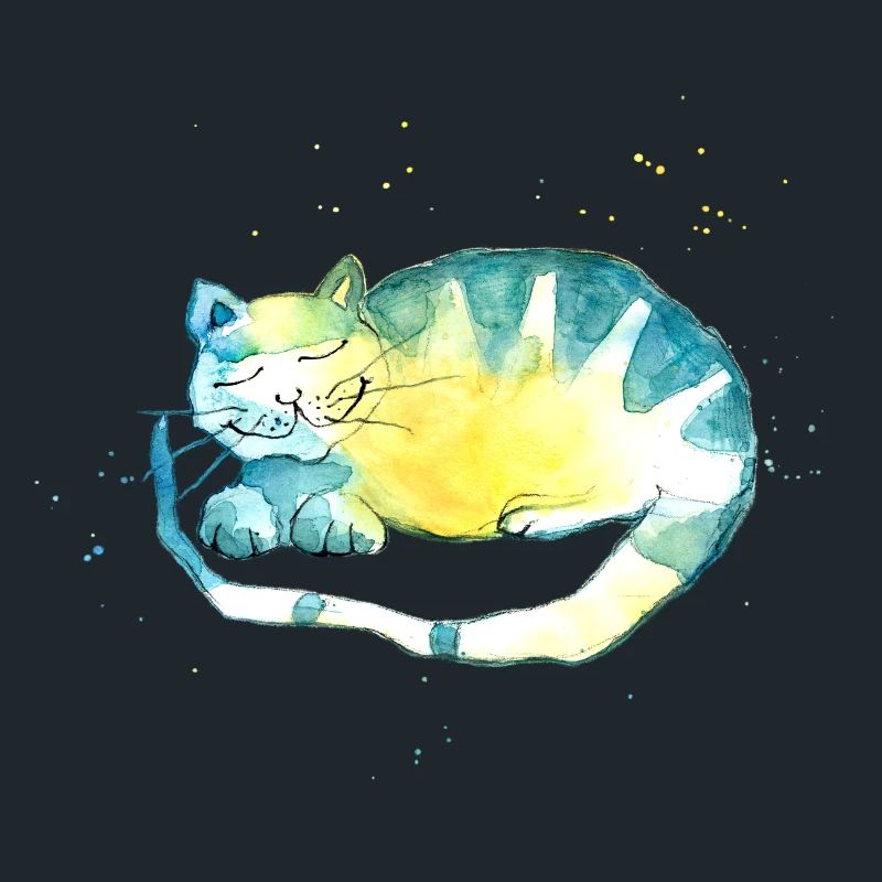 Sleeping cat. I have to think.