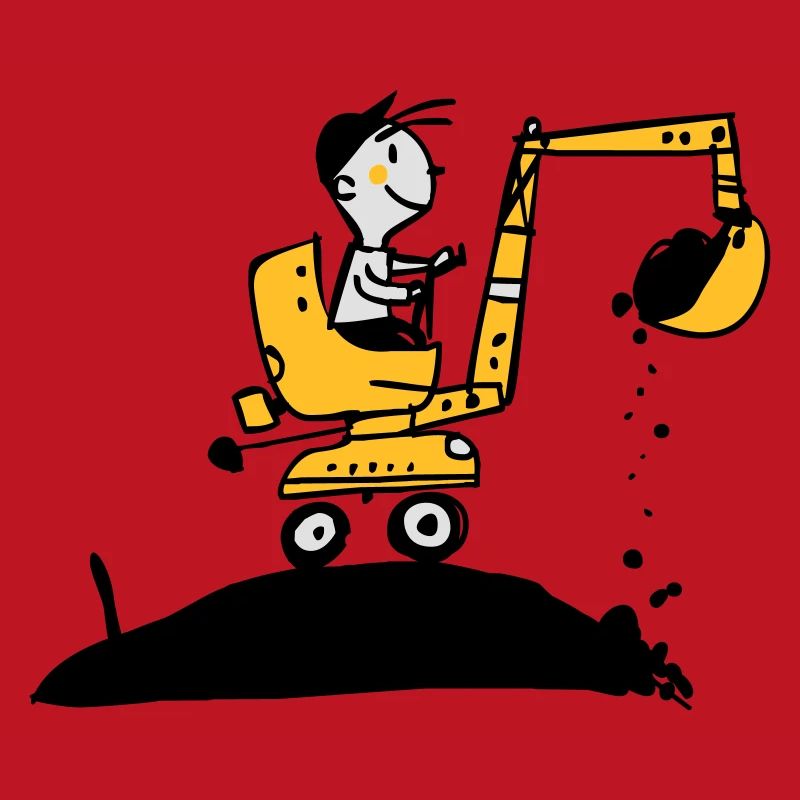 Bagger im Retro Stil